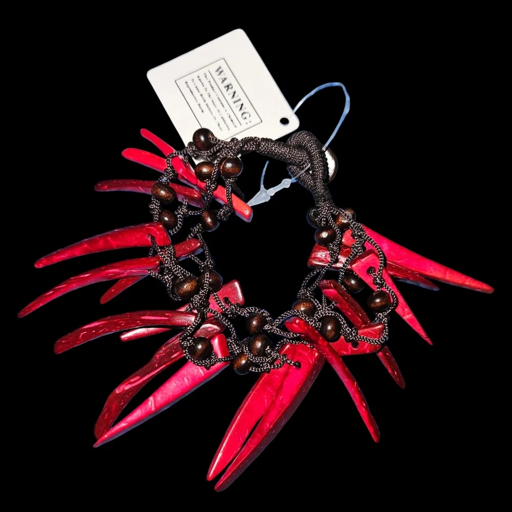 Red Statement Bracelet - Picture 2 of 4